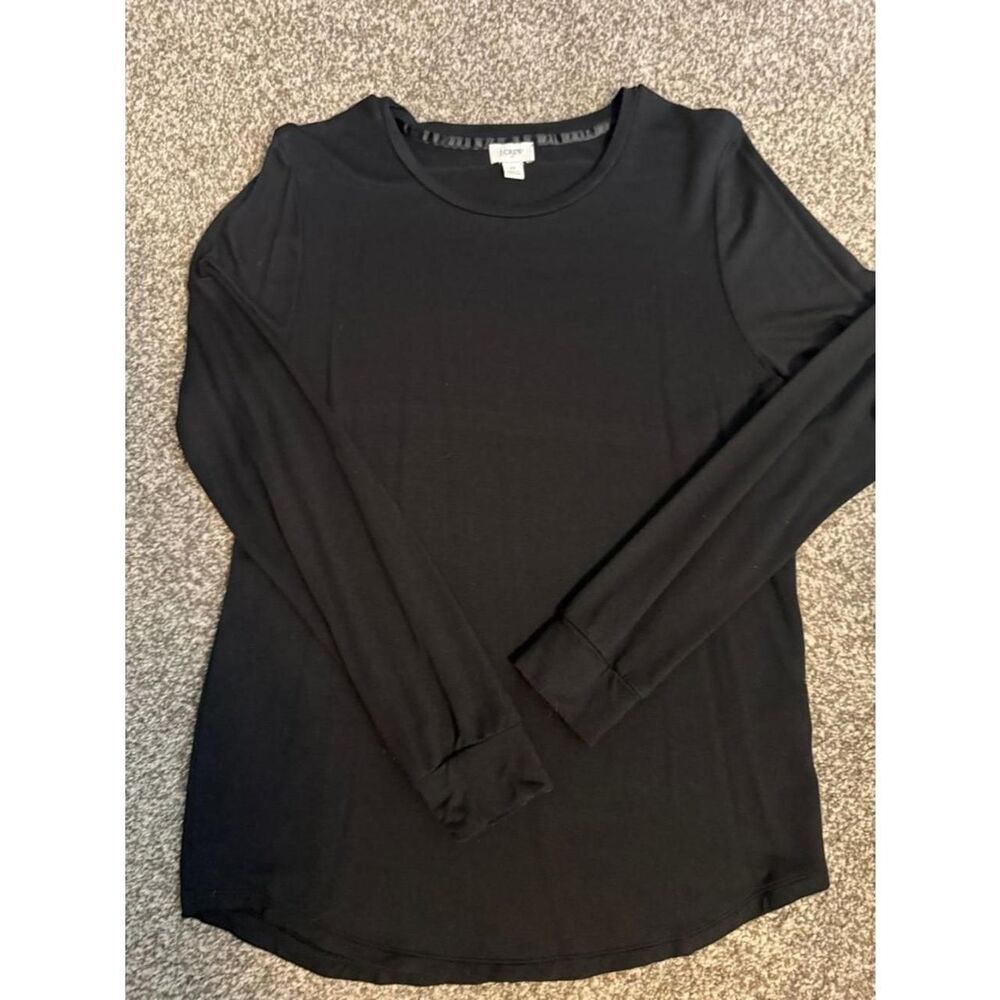 Jcrew Woman’s Black Turtleneck Long-Sleeve Shirt/Light Sweatshirt